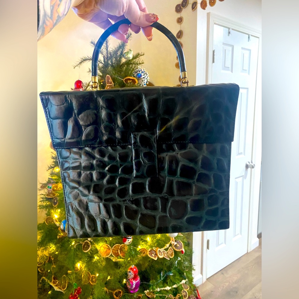 Vintage snake skin purse